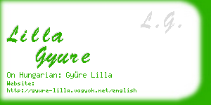 lilla gyure business card